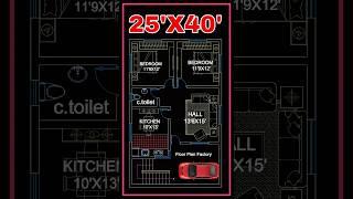 "25x40 East Facing House Plan | Perfect Small Plot Design & Vastu Compliant"