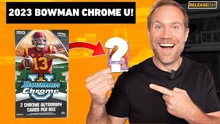 RIPPING 2023 BOWMAN CHROME U FOOTBALL! Winner Takes All Box Battle 