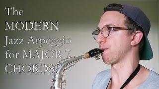 The MODERN Jazz Arpeggio for MAJOR 7 CHORDS