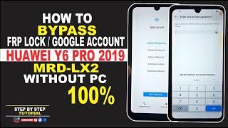 HOW TO BYPASS FRP LOCK/GOOGLE ACCOUNT HUAWEI Y6 PRO 2019 | MDR-LX2 | STEP BY TSEP TUTORIAL