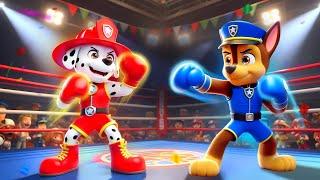 CHASE x MARSHALL Kickboxing Battle!! The Winner Is...?| Paw Patrol Ultimate Rescue | Rainbow 3