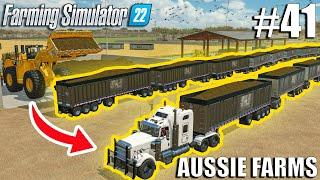 Filling THE LONGEST ROAD-TRAIN in FS22 with SILAGE | Aussie Farms 22 | Farming Simulator 22