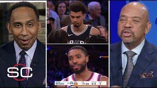 ESPN reacts to Wemby gets 42 Pts, 18 Reb, Bridges gets 41 Pts; Knicks beat Spurs 117-114 on Chrismas