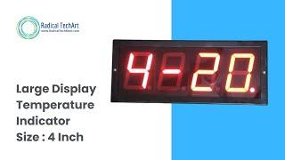 Large Display Temperature Indicator | Size : 4 Inch RadicalTechArt I RadicalTalks I RadicalTechMart