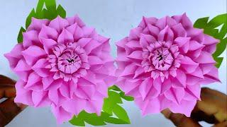 Paper Flower Making For Home Decoration | DIY  Flowers Easy