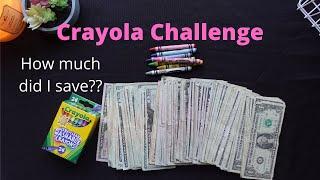 UNSTUFFING MY CRAYOLA CHALLENGE MONEY: HOW MUCH DID I SAVE WITH THE CRAYOLA CHALLENGE?!!