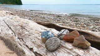 Rock Hunting Lake Michigan Near Northport