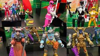 New Power Rangers action figures by Playmates on display toy fair