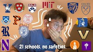 COLLEGE DECISION REACTIONS (ivies, MIT, CalTech, T20s, and more!)