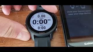 Connect Garmin Watch with Garmin Bikecomputer [Extended display modus]