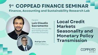 1st COPPEAD Finance Seminar - Finance, Accounting and Sustainability Research Lab