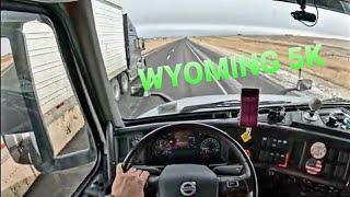 pov truck driving USA 5K WYOMING #trucking