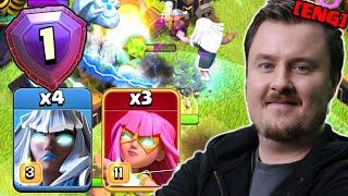 7000+ TROPHY Attacks with NEW Super Archer E-Titan Strategy in Clash of Clans