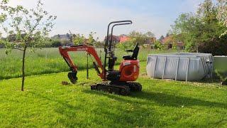 Stihl Mähfaden , Protos Helm verbessern und der Minibagger Deleks M90 als Gartenhelfer