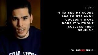 Raised SAT score 400 points with College Prep Genius