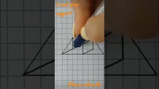 cube in triangle drawing