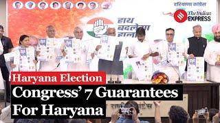 Congress Unveils Key Promises for Haryana Polls: Free Power, Caste Census, and More"