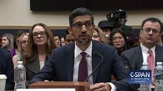 Google CEO Sundar Pichai complete opening statement (C-SPAN)