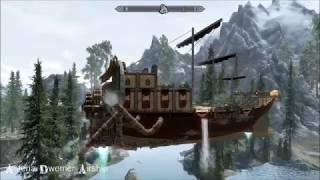 Asteria Dwemer Airship - Skyrim Special Edition House Mod