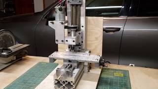 DIY benchtop micro mill test.