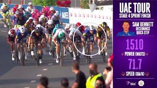 Unreal Sam Bennett sprint at the UAE Tour 