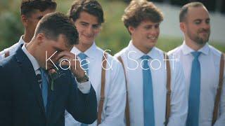 An absolutely WHOLESOME groom reaction seeing his gorgeous bride  - Knoxville Wedding Film