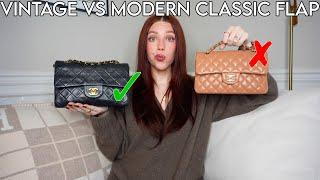 CHANEL VINTAGE VS MODERN CLASSIC FLAP! WHICH IS MORE WORTH YOUR MONEY? | Kenzie Scarlett