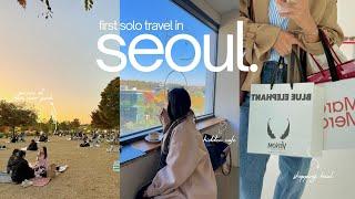 seoul vlog  | first solo travel, diy itinerary, neighborhoods to visit, shopping haul