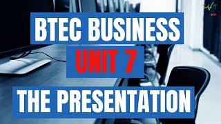 BTEC Business Unit 7 - Business Decision Making - How To Structure Your Presentation!