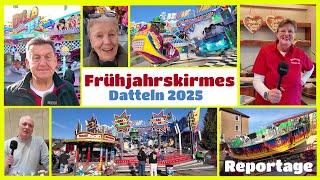 Reportage Frühjahrskirmes Datteln 7. bis 10. März 2025, Interviews, Fahrgeschäfte und mehr