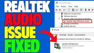 Fix Realtek HD Audio Manager Missing from Windows 10