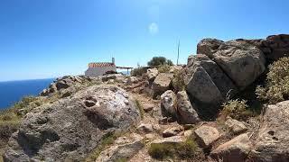 Relaxing walk up the hill on Sfentouri village in Aegina.️. #greece #walking #feed #youtubevideo