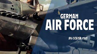 German Air Force in Color 1939 Luftwaffe | Rare WW2 Footage