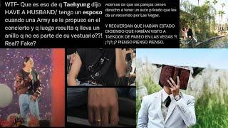 Taekook got married in Las Vegas? Did Taehyung confirm that she had a husband? [Taekook theory]