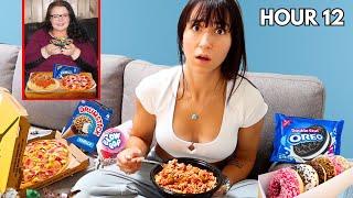 I Ate Like My 300lb Friend For 24 Hours!