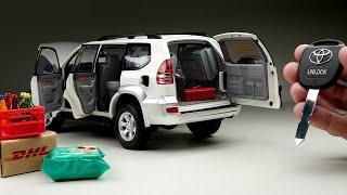 Most Realistic Toyota Land Cruiser Prado 2005 1:18 Scale Unboxing 