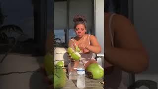 Making Coconut Water...