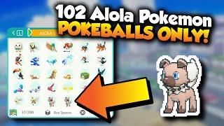 How I got a FULL GEN 7 LIVING DEX using POKEBALLS ONLY!