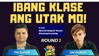 BASTA DUBOV! DAPAT PURO SACRIFICE! Dubov vs Zuferi! Fide WRT Championship! Round 1