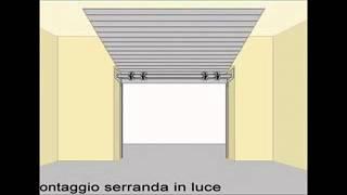 montaggio serranda in luce