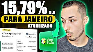 CDB 130% CDI COM LIQUIDEZ DIÁRIA NO PAGBANK! VALE A PENA? ATUALIZADO!