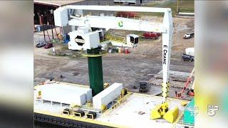 Largest electric crane in the U.S. comes to Port of Iberia