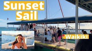 BEST way to spend sunset! | WAIKIKI SUNSET SAIL | OAHU