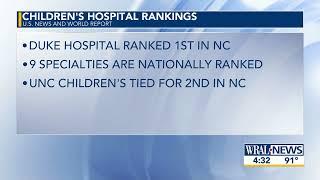 UNC Children's Nationally Ranked: WRAL