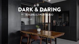 Dark and Daring Home with a Black and White Material Palette | BuildBuilt Portfolio