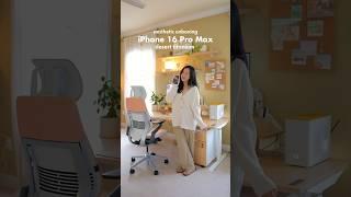 iPhone 16 Pro Max Aesthetic Unboxing Desert Titanium  #iphone16promax #apple #iphone