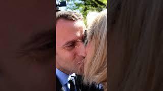 Brigitte Macron • French Kiss With Emmanuel Macron  • The Power Of Love #fashion #elegance #style