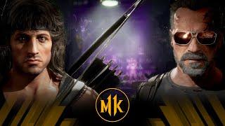 Mortal Kombat 11 - Rambo Vs The Terminator (Very Hard)