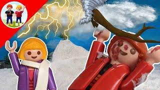 Playmobil Familie Sommer | ein Schneesturm zieht auf | Kinder | deutsch