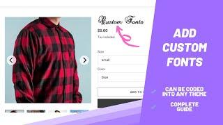 Shopify | Add custom fonts to your Shopify store under 2 minutes | No apps